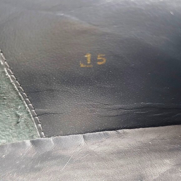 NEW Vintage Exotic Crocodile Lizard Men 15 Dress Shoe David Eden Derby Old Stock - Picture 9 of 10